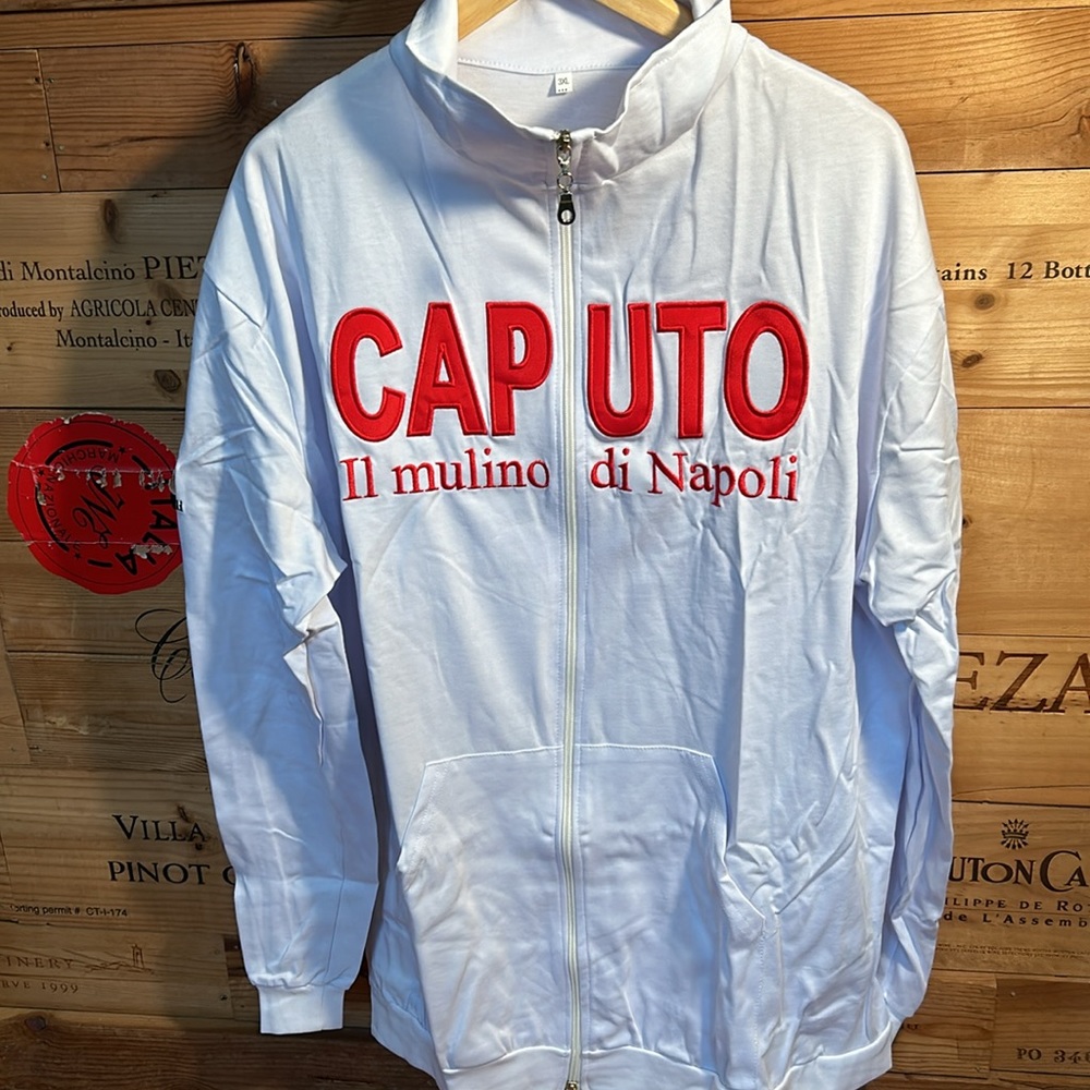 Imported from Italy, Caputo zip up track jacket.  These run small